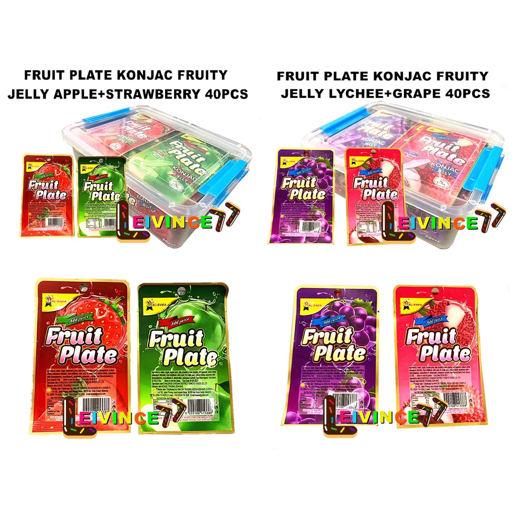 FRUIT PLATE KONJAC JELLY 40PCS X 28G Shopee Malaysia