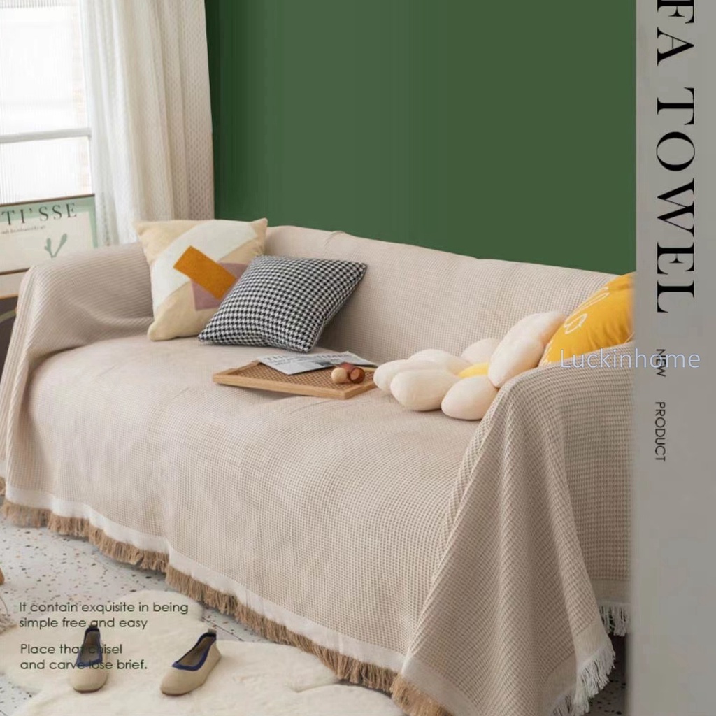ins style sofa towel sofa blanket cover towel cotton yarn sofa cover