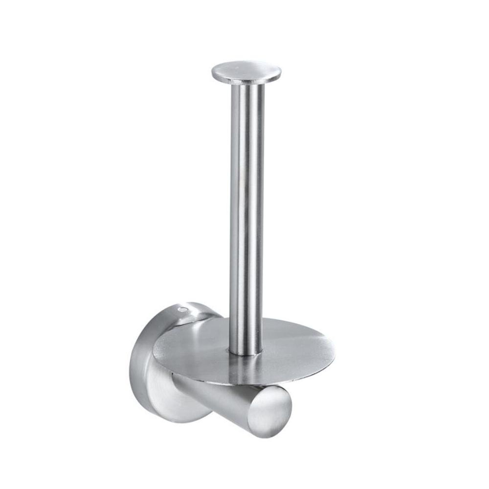 Sus304 Stainless Steel Toilet Paper Towel Holder Vertical Tissue Rack