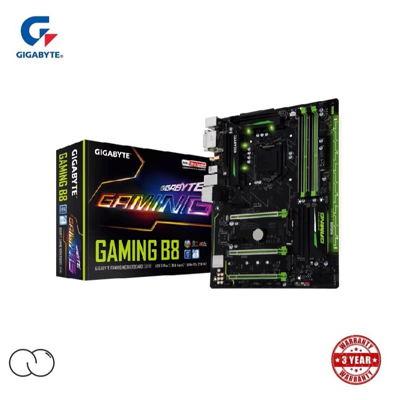 GIGABYTE Gaming B8 RGB FUSION MOTHERBOARD / GAGaming B8 / INTEL LGA 1151 SOCKET Shopee Malaysia
