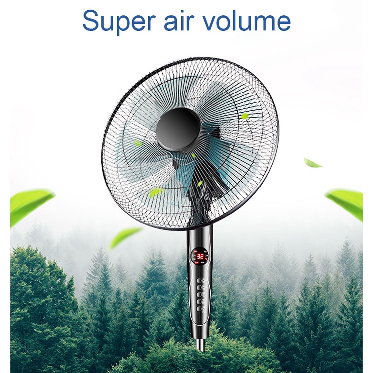 Remote Control /Floor Fan Air Blower Timer Mute Household Dormitory