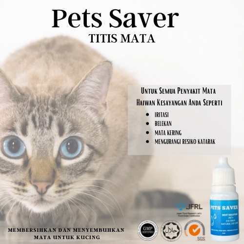 Pets Saver Nanotechnology Trace Mineral Eye Drop for Cats / Ubat mata