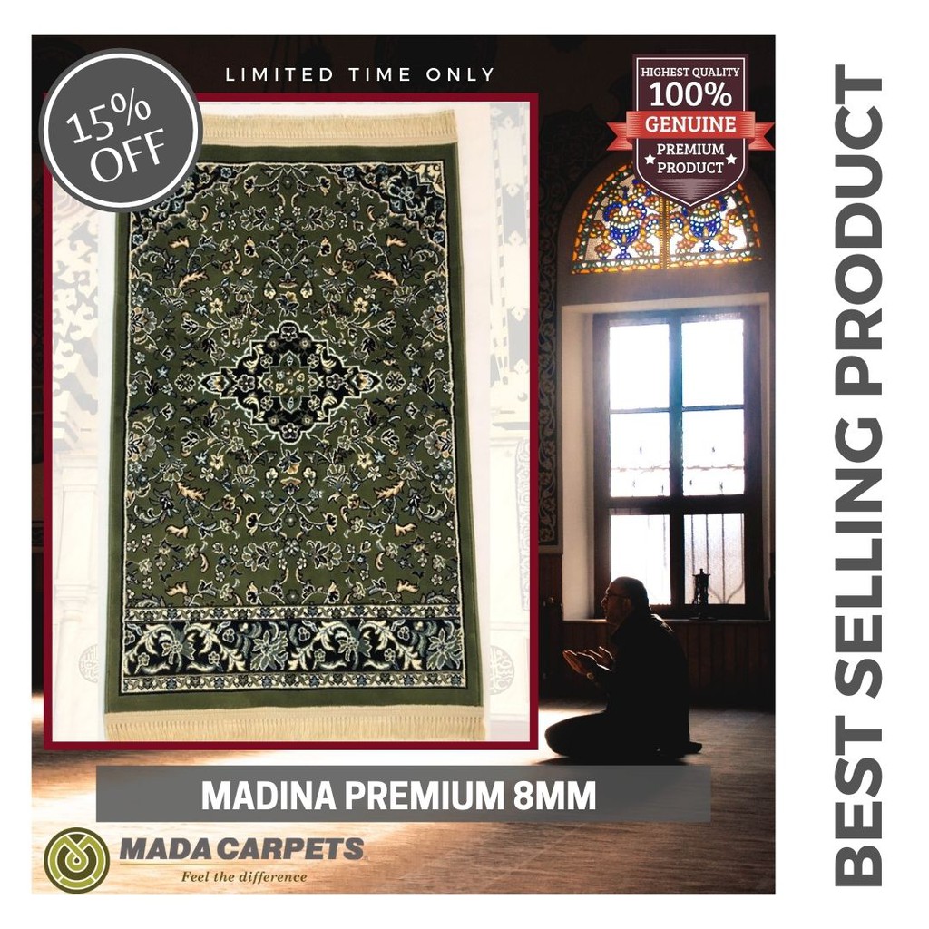 Sejadah Original Raudah Mada Carpets Madinah Shopee Malaysia