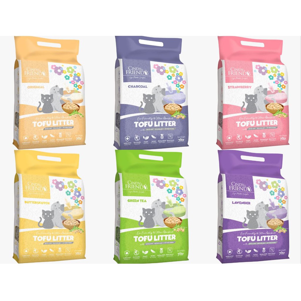 Cindy & Friends Tofu Litter Cat Litter 7L / 2.8KG Shopee Malaysia
