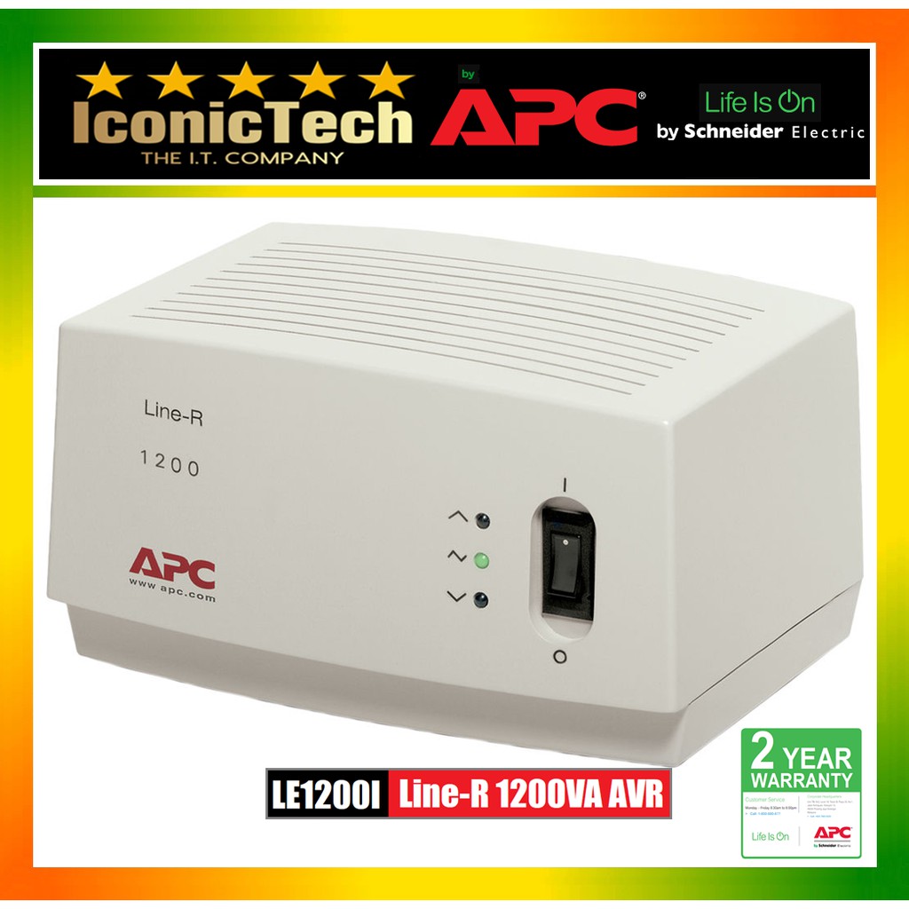 sold out APC Line-R 1200VA Automatic Voltage Regulator (LE1200I) Brand