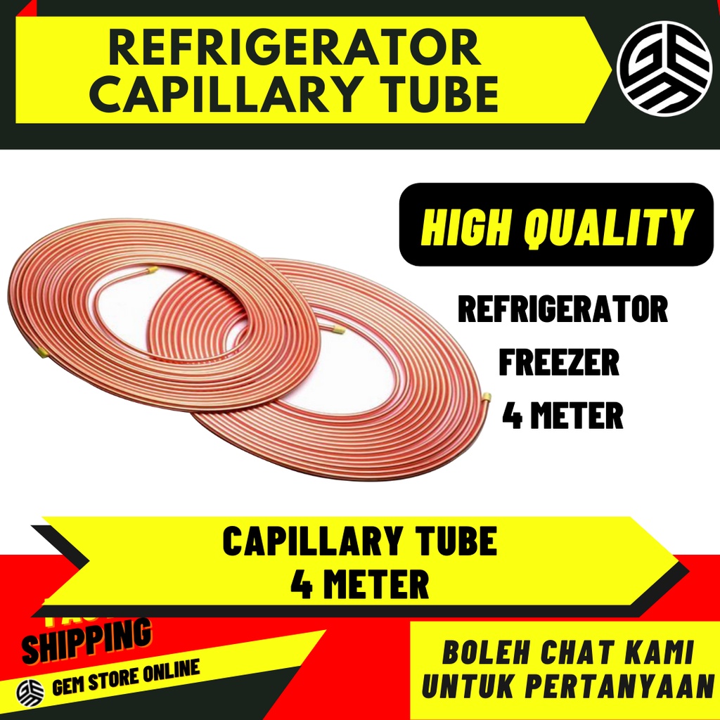 Refrigerator / Aircond 4 Meter 18mm Copper Capillary Tube Cooler Pipes