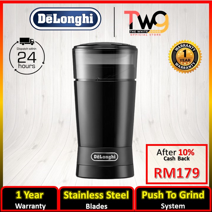 [FREE SHIPPING} DeLonghi Coffee Grinder (Bean) KG200 Stainless Steel