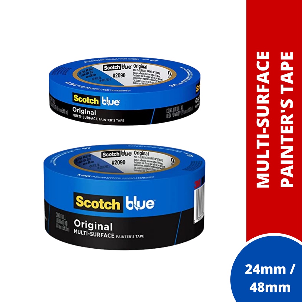 3M Scotch Blue 2090 Original MultiSurface Painter's Tape (24mm/48mm