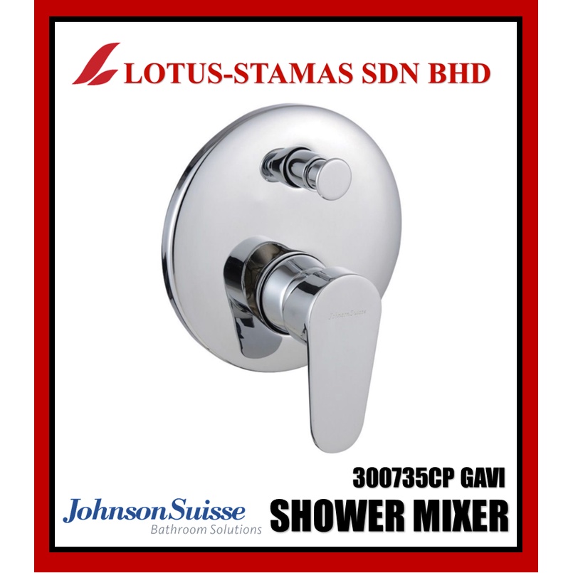 JOHNSON SUISSE 300735CP Gavi Single level concealed bath shower mixer tap Shopee Malaysia