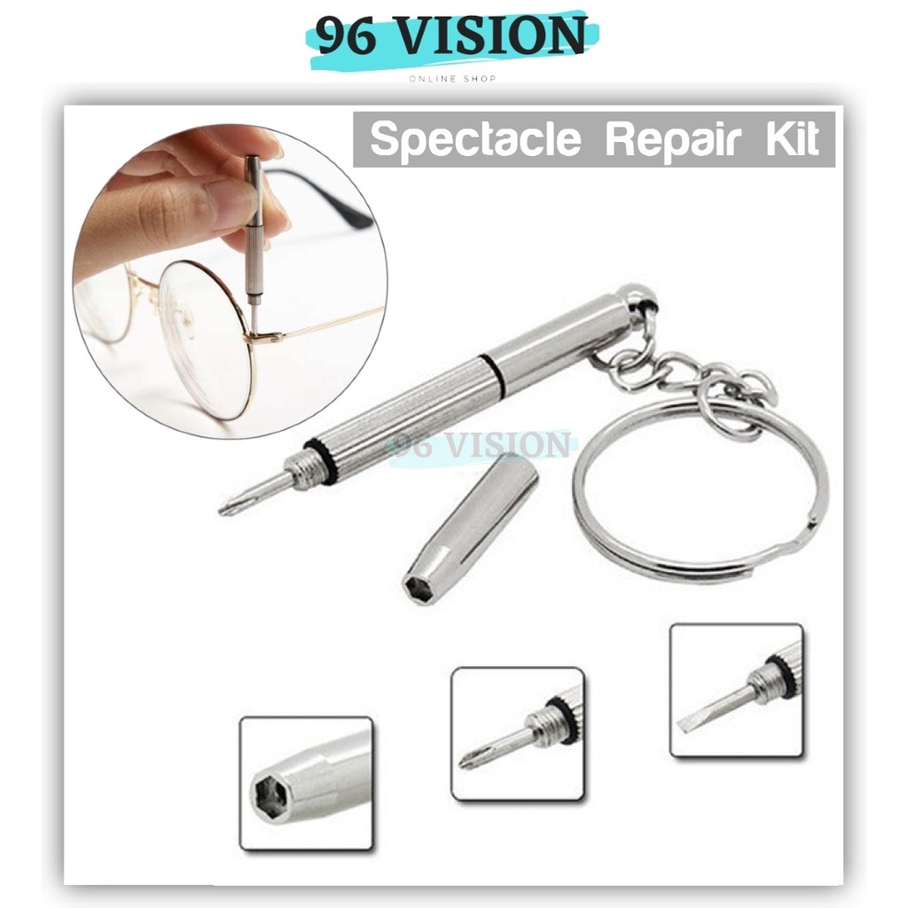 3 in 1 Keychain Screwdriver Glasses Repair Kit Spectacle Repair Kit