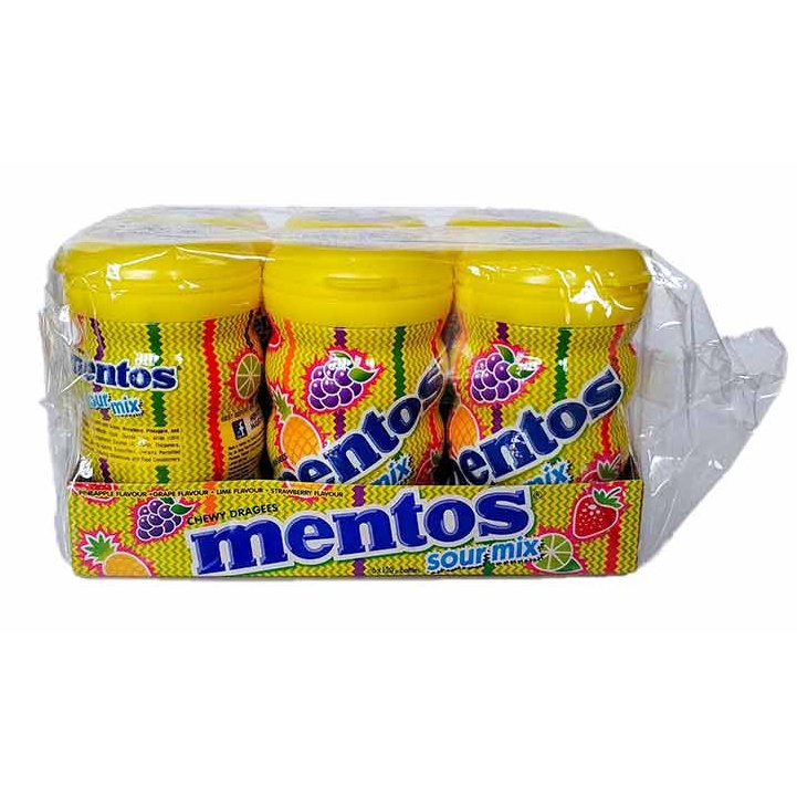 6 Bottles Mentos Chewy Dragees Sour Mix Flavour Candy 120g (LOCAL READY STOCKS) Shopee Malaysia