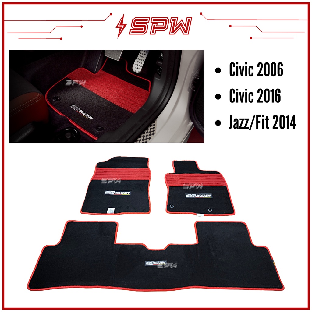 Mugen Sports Mat Carpet Car Floor Mat Honda Civic Jazz GK Japan