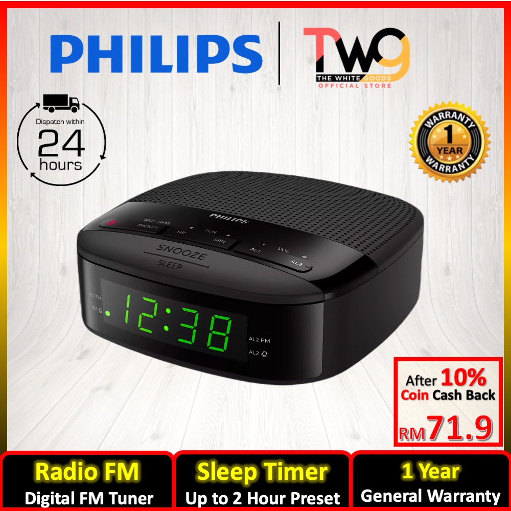 [Ready Stock] Philips Digital Tuning Clock Radio TAR3205 With Dual