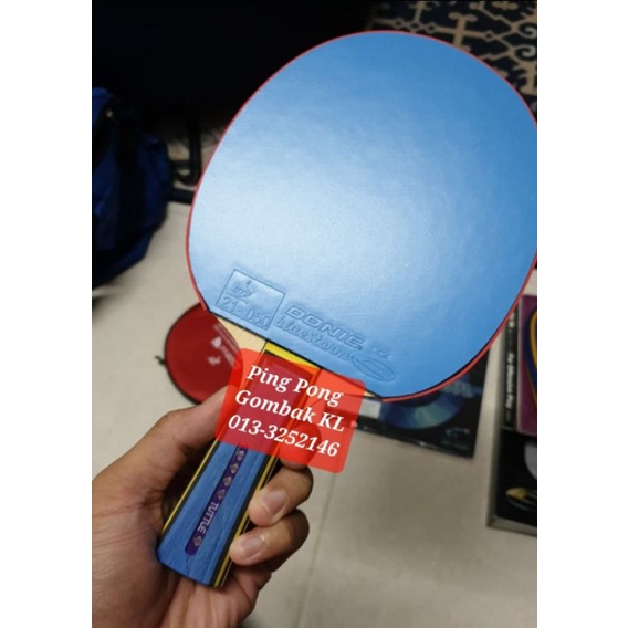Donic Blue Colour!!! Bluestorm Z1 Turbo and Z2 Rubber Ping Pong Table