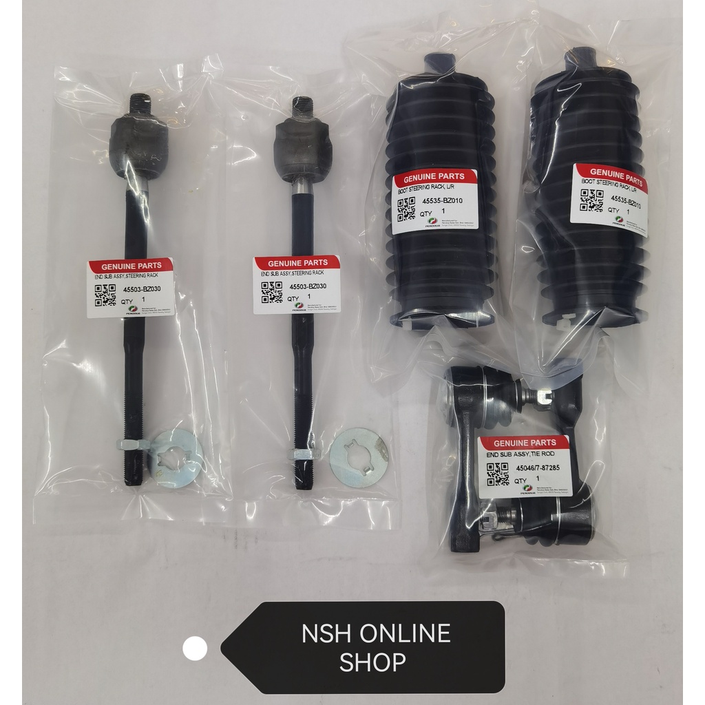 Tie Rod End+Rack End+Steering Boot Cover (OEM) for Perodua Viva (1 SET
