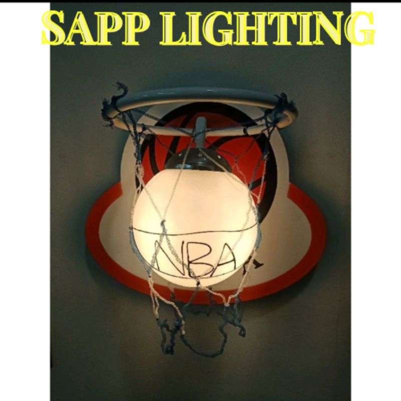 basketball wall light/boy bedroom wall light/男孩篮球墙灯/小夜灯 Shopee Malaysia