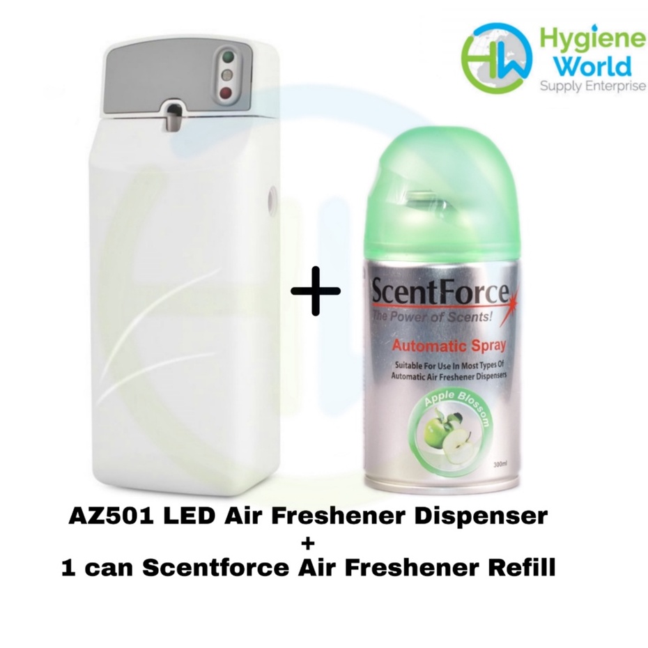 AZ501 LED Air Freshener Dispenser + 1 can Scentforce Air Freshener