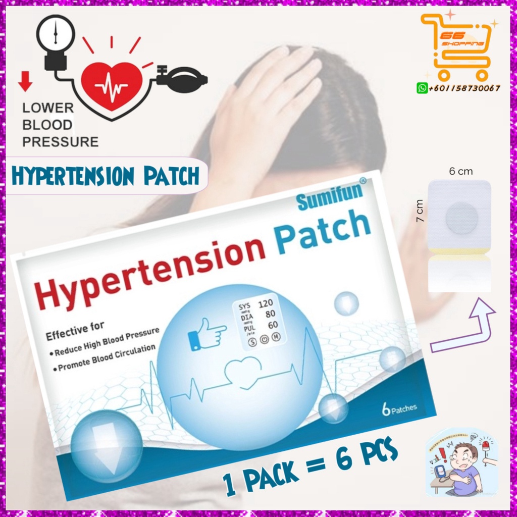 Hypertension Patch Sumifun For Reduce Control High Blood Pressure