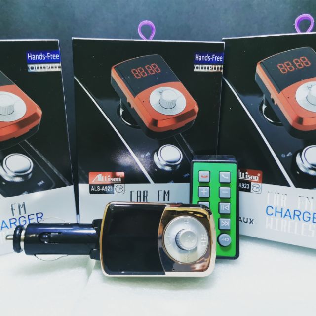 ALLISON ALSA923 Car FM Car mp3 car Charger, Bluetooth, Aux, TF Card
