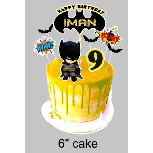 Batman cake topper customize Shopee Malaysia