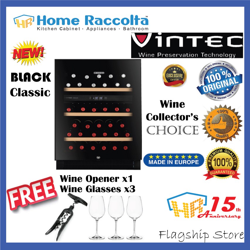 Vintec Wine Chiller VWD050SBAX VINTEC Wine Cellar Wine Storage