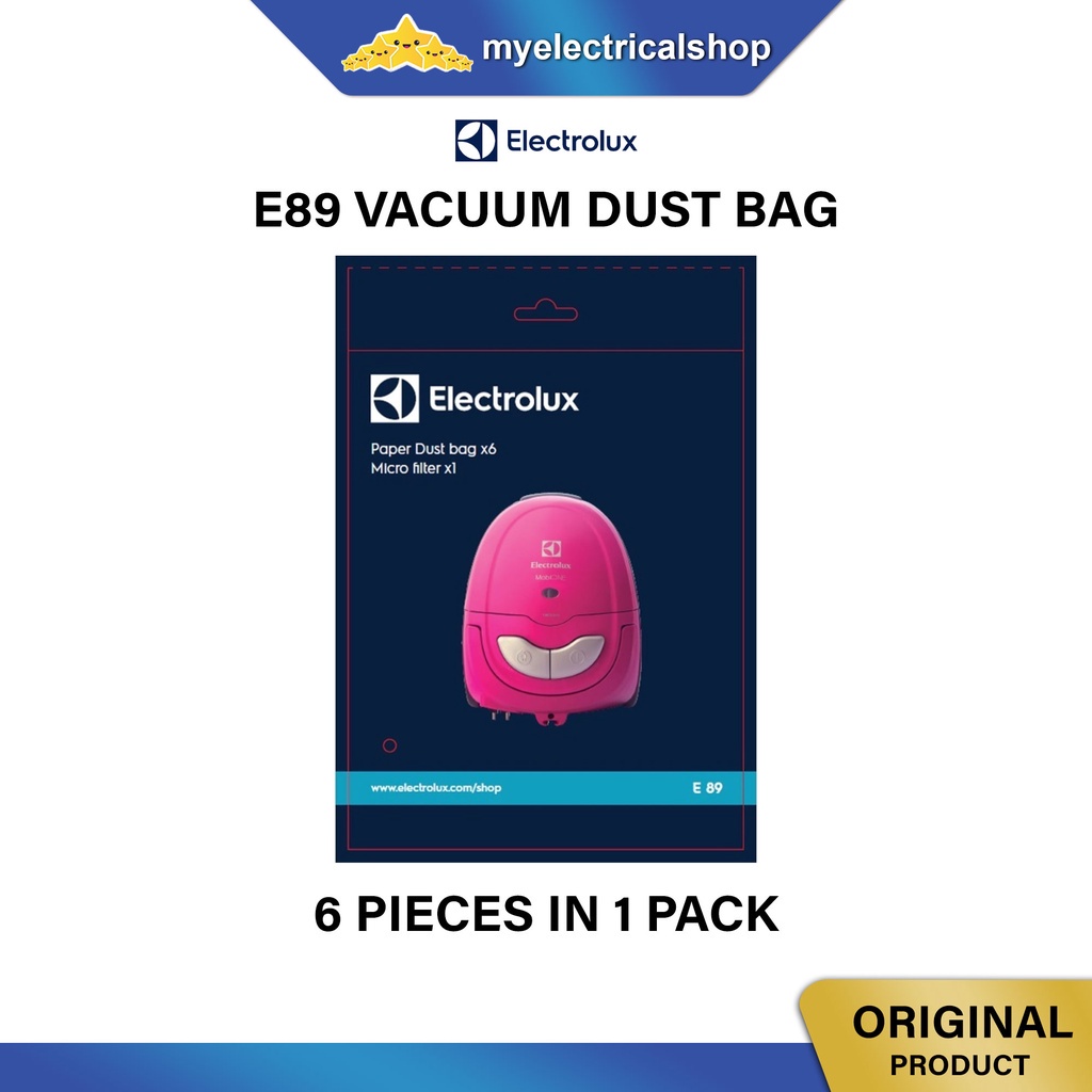Electrolux Vacuum Dust Bag E89 ( FOR Z2099 / Z2100 / ZMO1530 ) Shopee