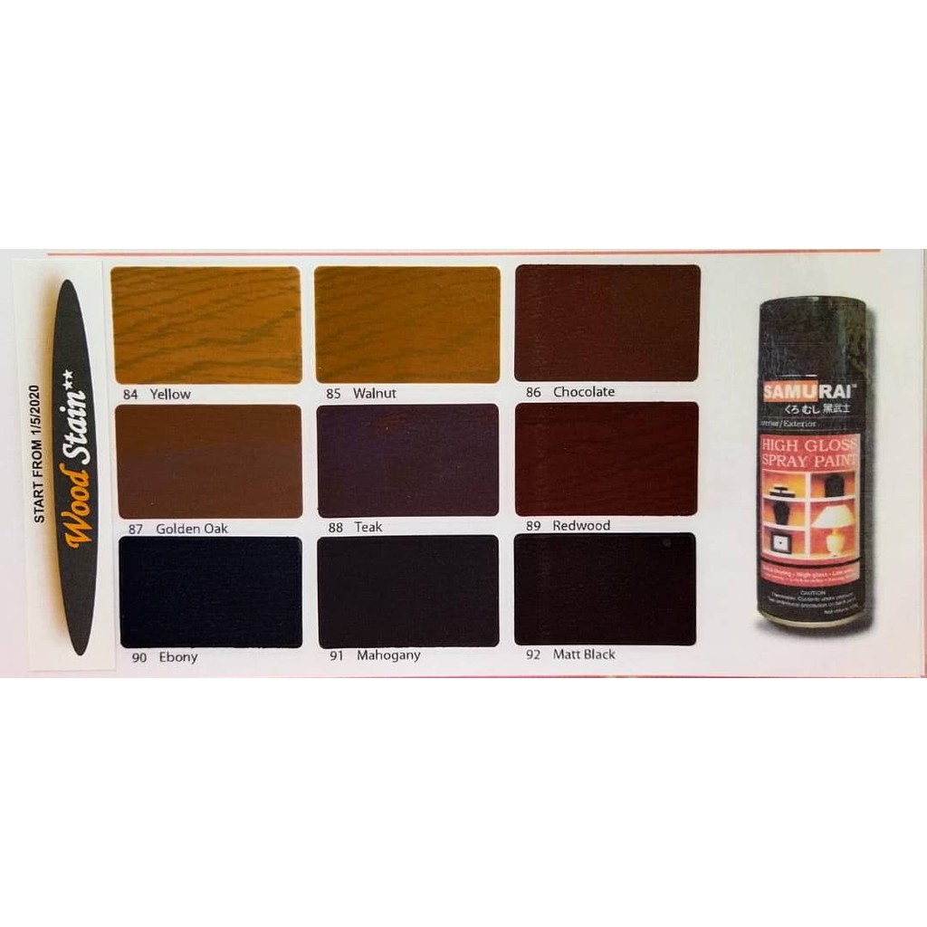 SAMURAI SPRAY PAINT 400ML (FURNITURE LACQUER) Shopee Malaysia