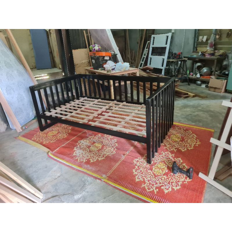 Solid Wood Day bed with Pull out 🇲🇾 Trundle Bed with pull out, Day Bed