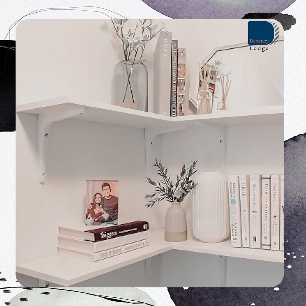WALL SHELF BURHULT SHELF WHITE 59X20CM WALL SHELF DISPLAY SHELF RAK