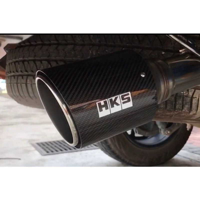 Hks Car Exhaust Muffler Tip Pipe 4x4 Trucks Suv Mpv Cars Glossy Carbon