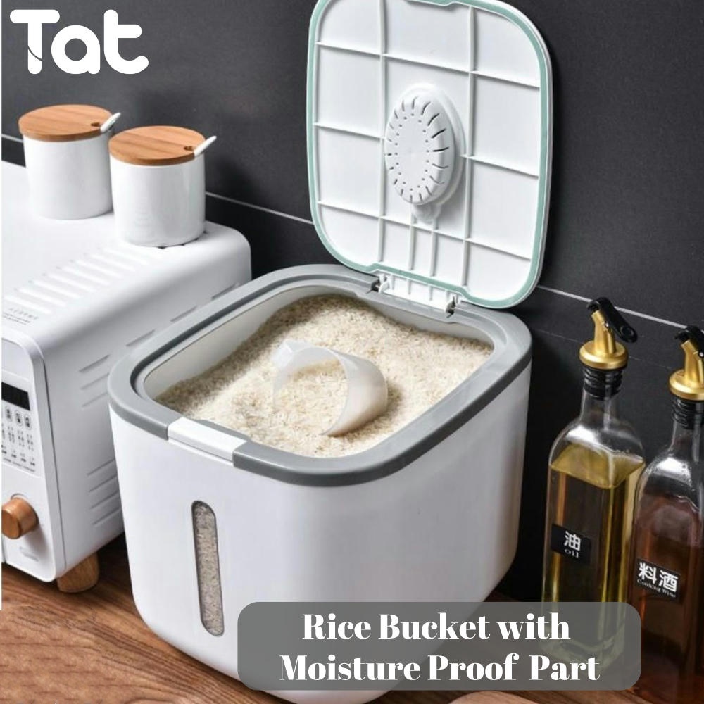 TAT Rice Container Sealed Rice Bucket /Kitchen Food Storage/Rice