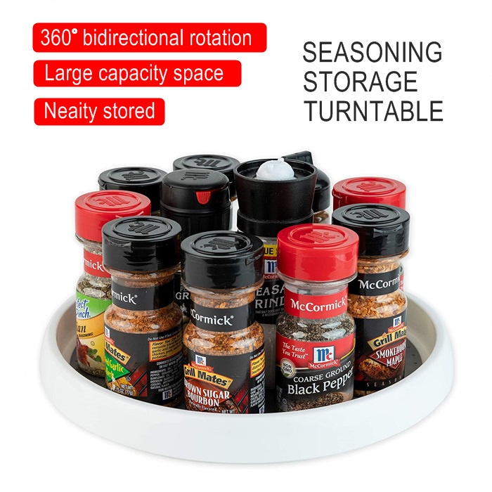 Kitchen Rotating storage Space Saving Organizers Rack Round Shelf