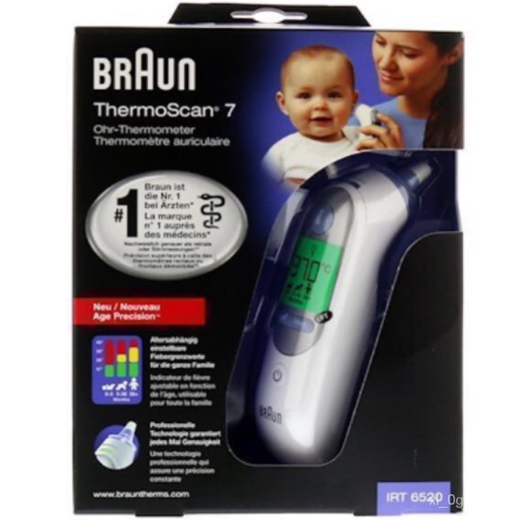 【100 Original】【One Year Warranty】Braun IRT6520 / ThermoScan 7 / Baby / Adult Professional