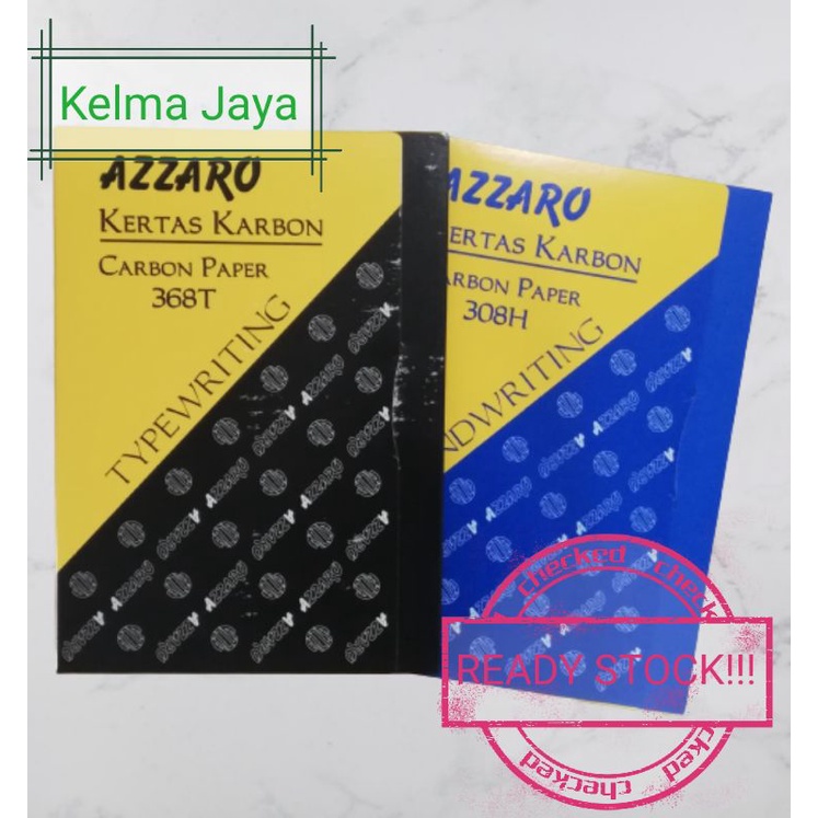 💥READY STOCK!!!💥 AZZARO CARBON PAPER A4 HANDWRITING SEMI BLUE CARBON PAPER DOUBLE SIDED A4