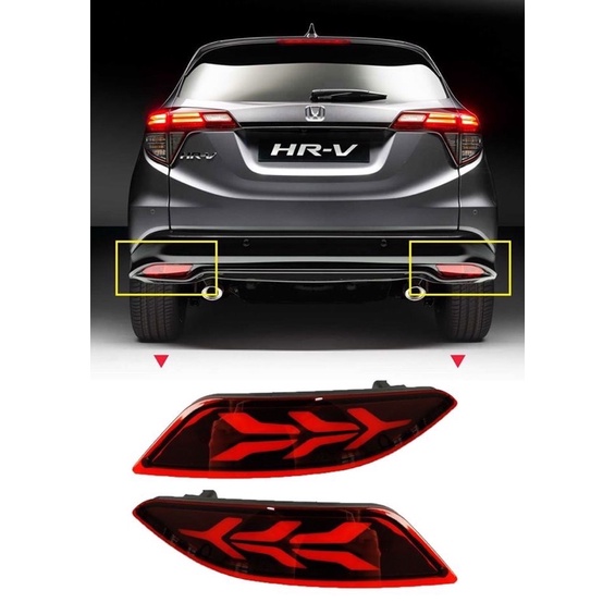 Honda hrv 2015 2016 2017 2018 2019 2020 2021 rear bumper reflector led