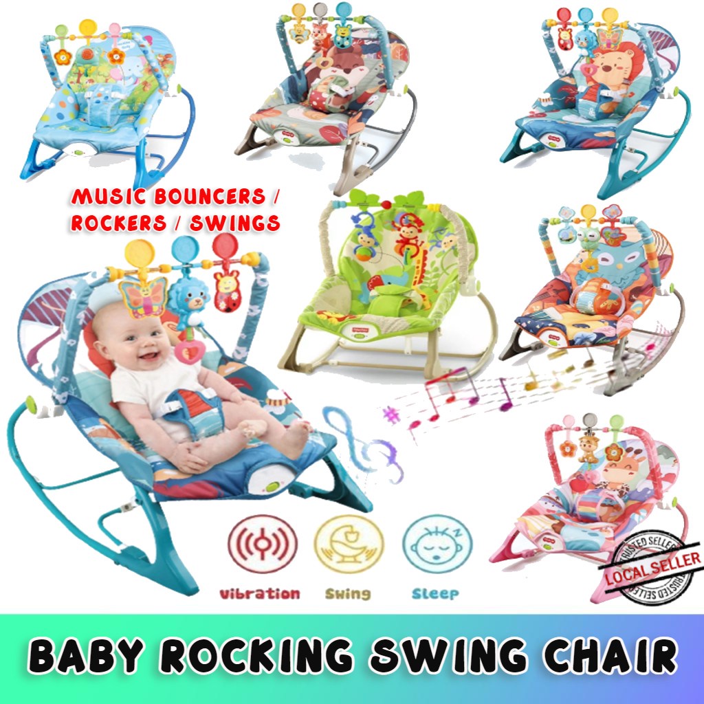 SHIP FROM KL Premium Rocker Bouncer Toddler Music Sleeping Baby