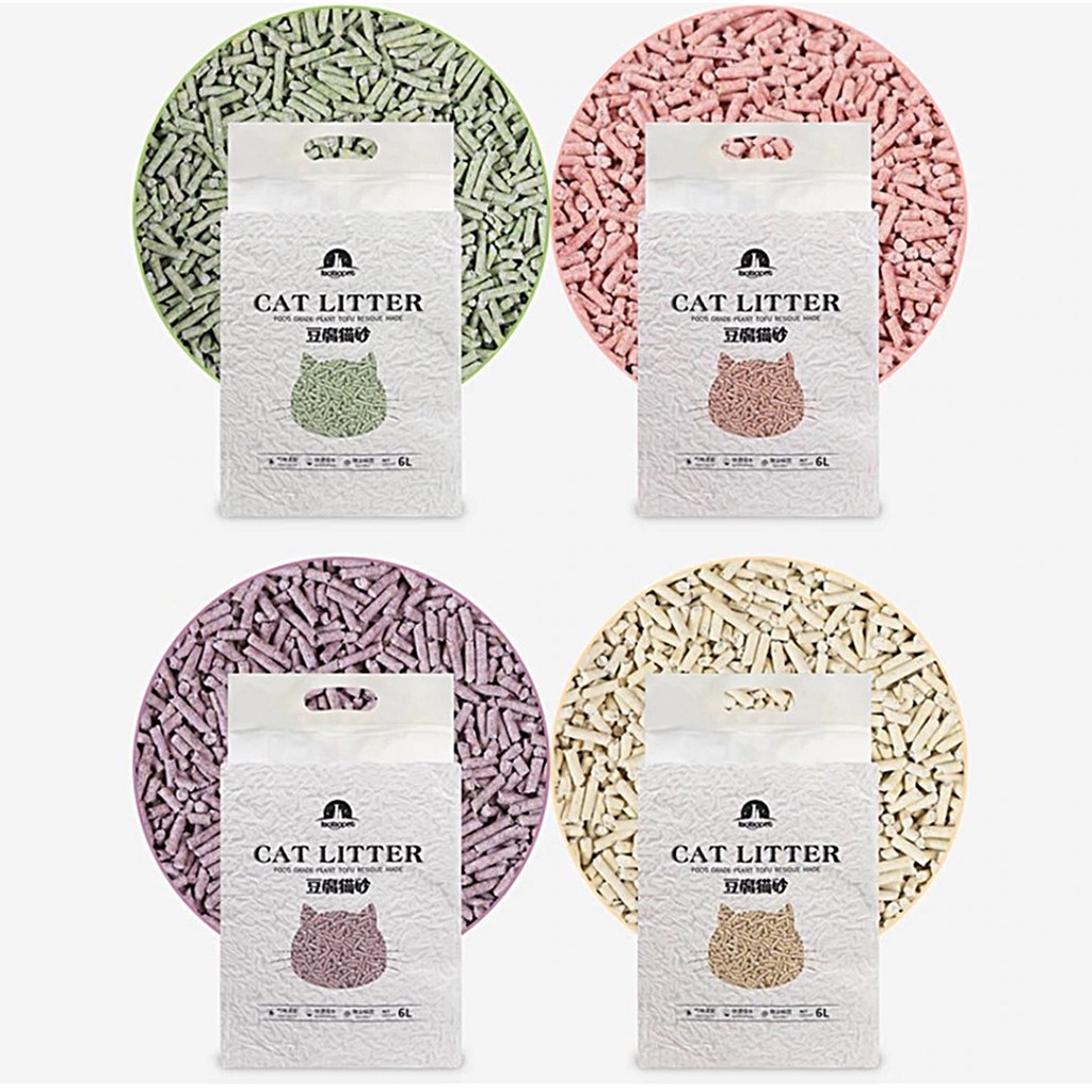 Tao Tao Pet 6L Tofu Cat Litter Biodegradable Pet Toilet Flushable Odor