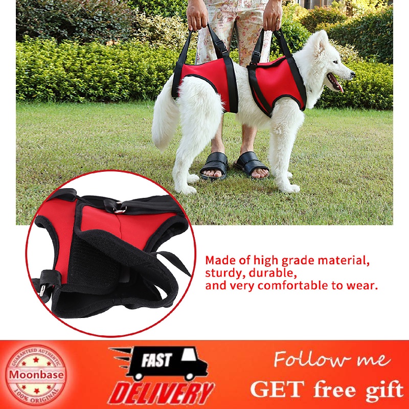 Moonbase 2Types Front & Rear Dog Support Harness Walking Aid Lifting