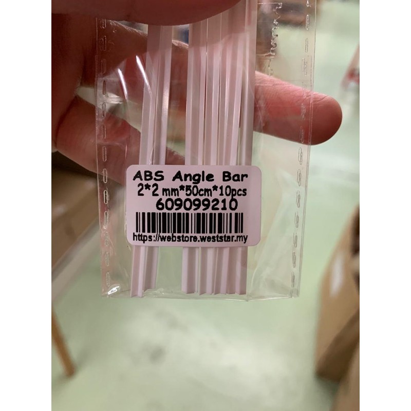 [WESTSTAR] ABS Angle Bar ABS Plastic Round Square Pipe Bar Architectural Model Building