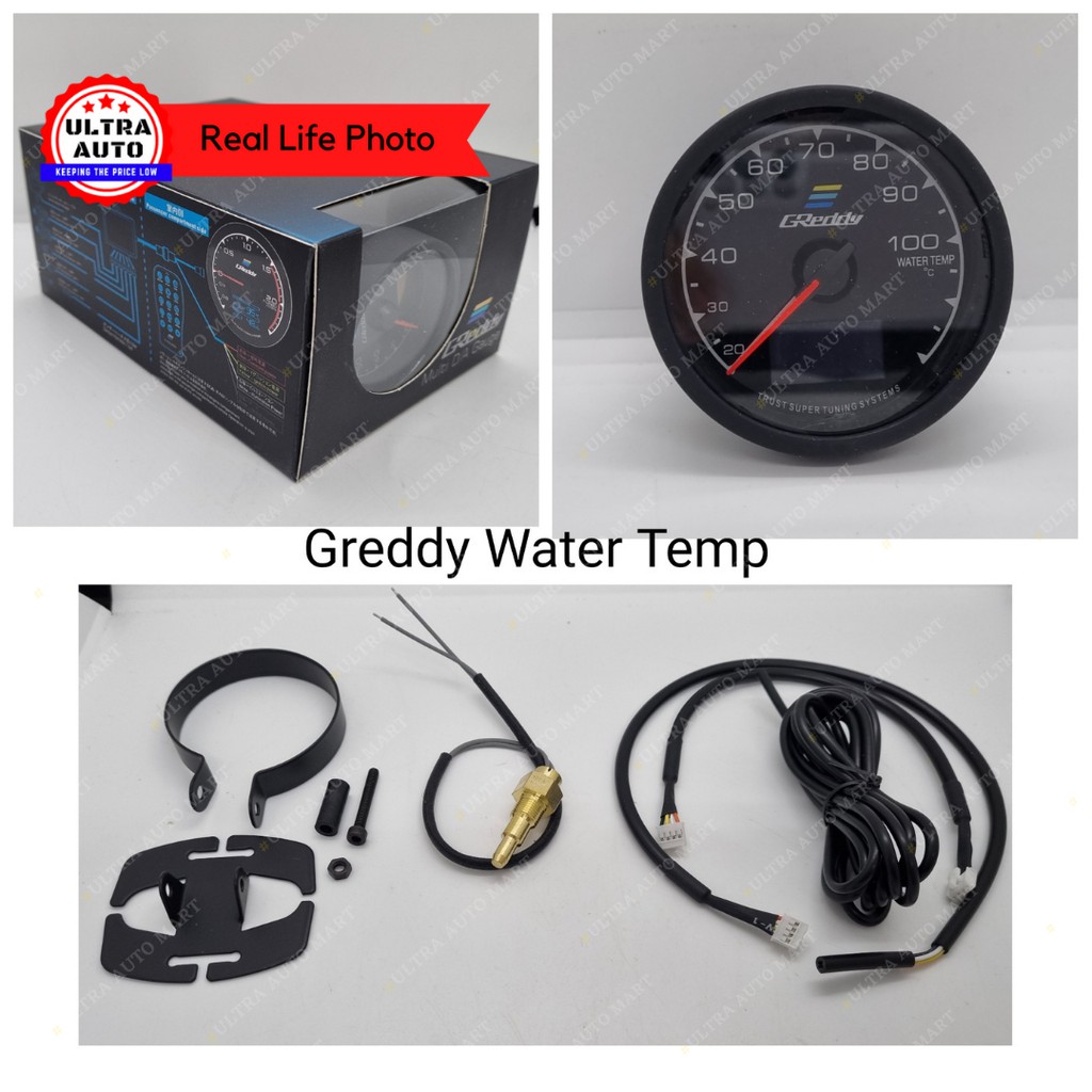 GReddy Meter Digital Meter Gauge (34 Colours) 60mm OEM (Water Oil Temp RPM Vacuum Boost Turbo