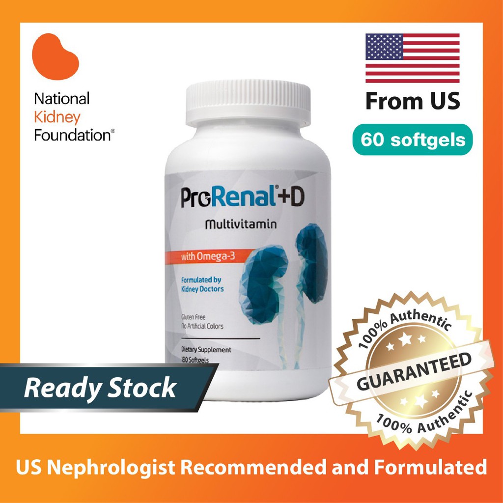 60 x Omega 3 Fatty acid with Mutivitamin Pro Renal vitamin D3 for