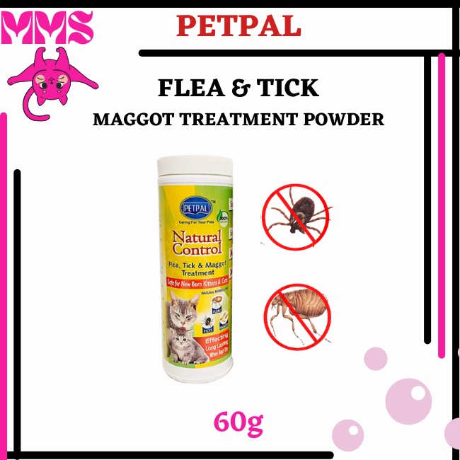 Petpal Natural Control Flea, Tick & Maggot Treatment Powder 60g