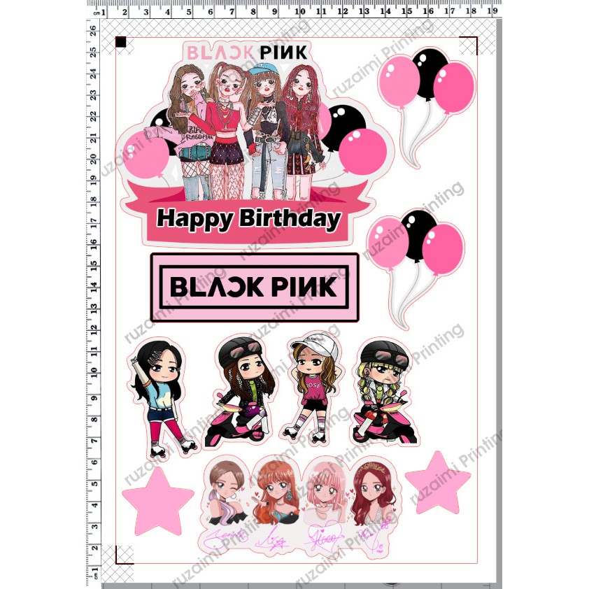 Blackpink Cake Topper 004 | Shopee Malaysia
