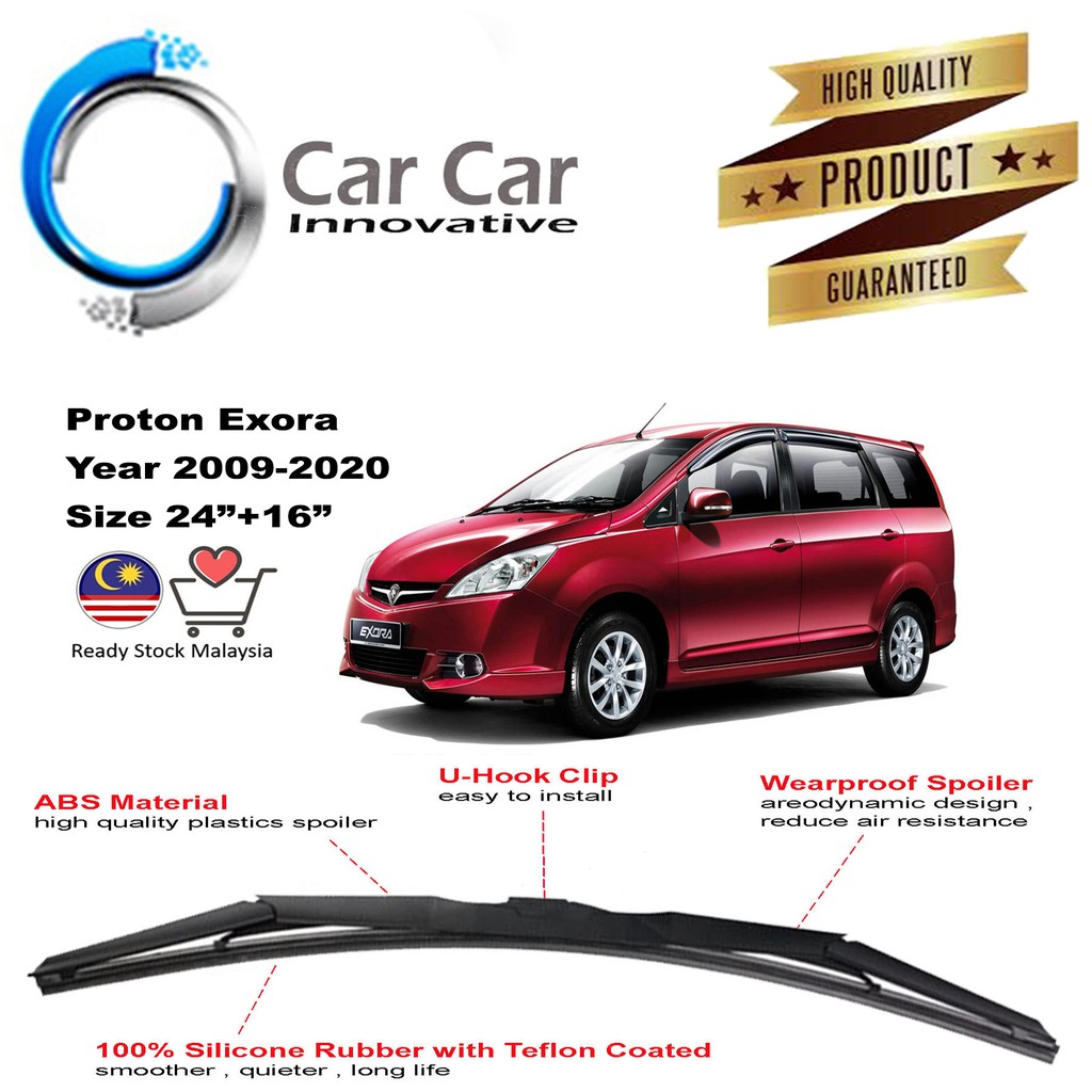Proton Exora Wiper 20092020, Silicon Wiper Blades, Car Windshield ( 1