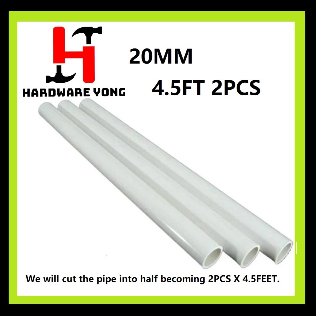9Feet 20MM (3/4 inch)PVC Conduit Pipe (4.5F X 2PCS) Shopee Malaysia