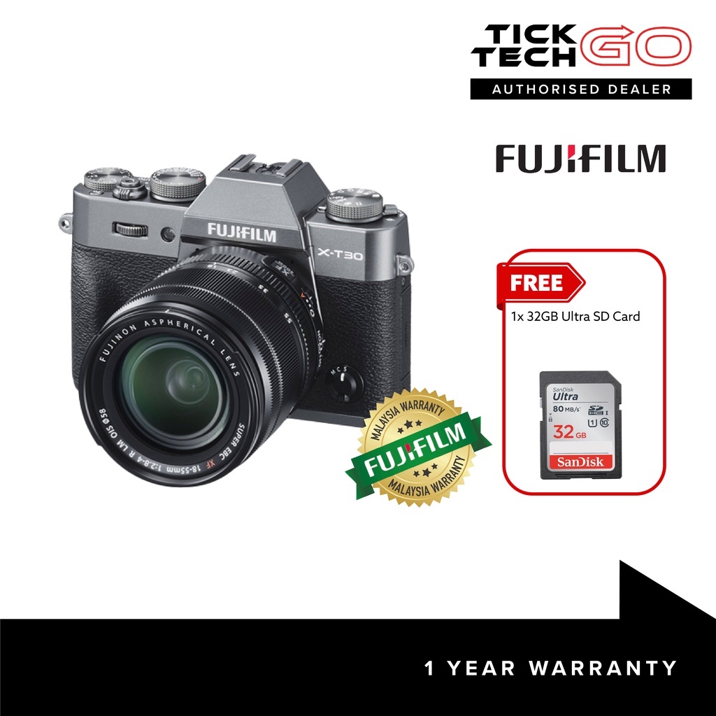 FUJIFILM XT30 Mirrorless Digital Camera With FUJINON XF1855mmF2.84 R