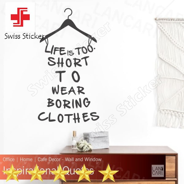 PUTIH Wall Sticker Fashion Boutique Clothing Boutique Quote Sticker