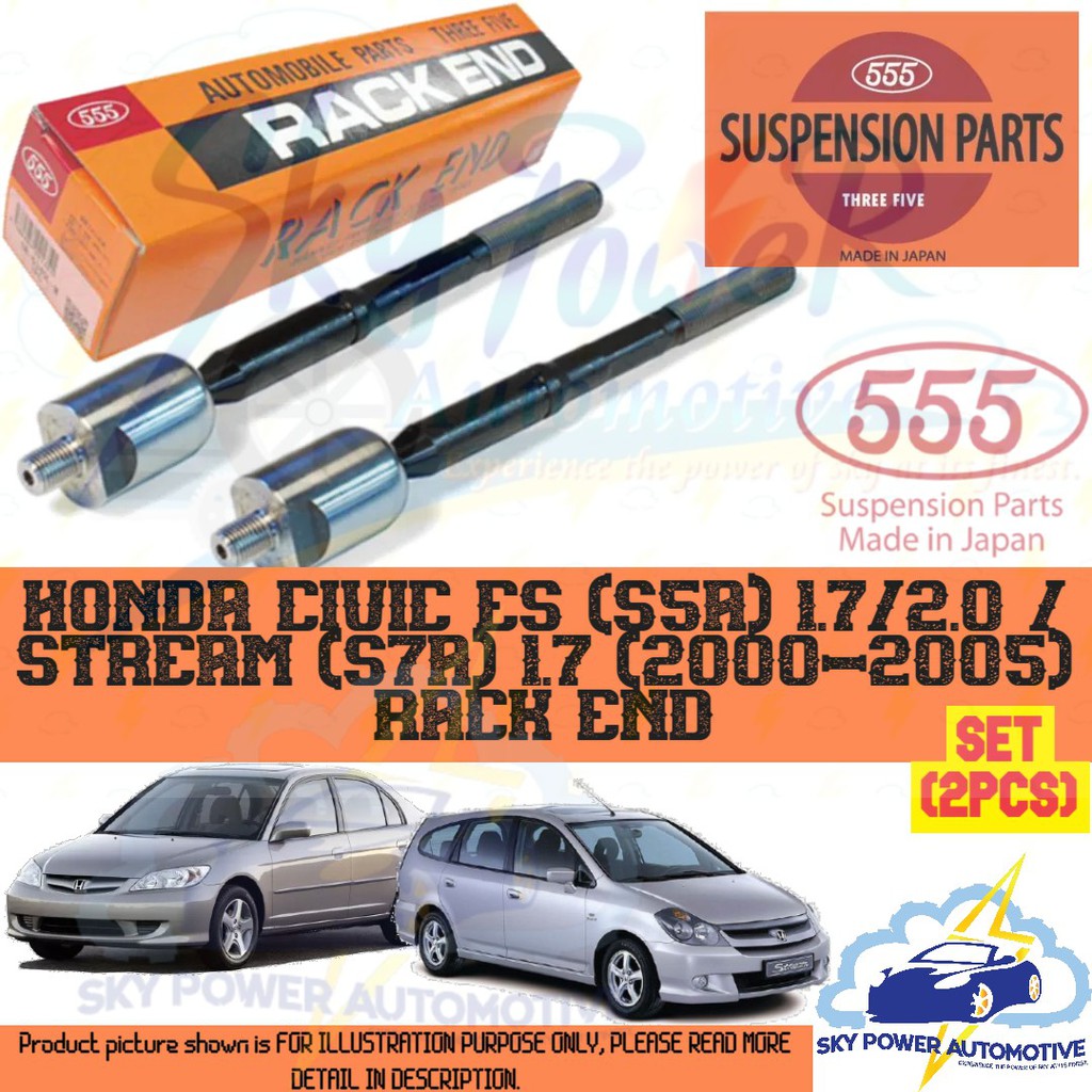 HONDA CIVIC ES (S5A) 1.7/2.0 / STREAM (S7A) 1.7 (20002005) 555 JAPAN