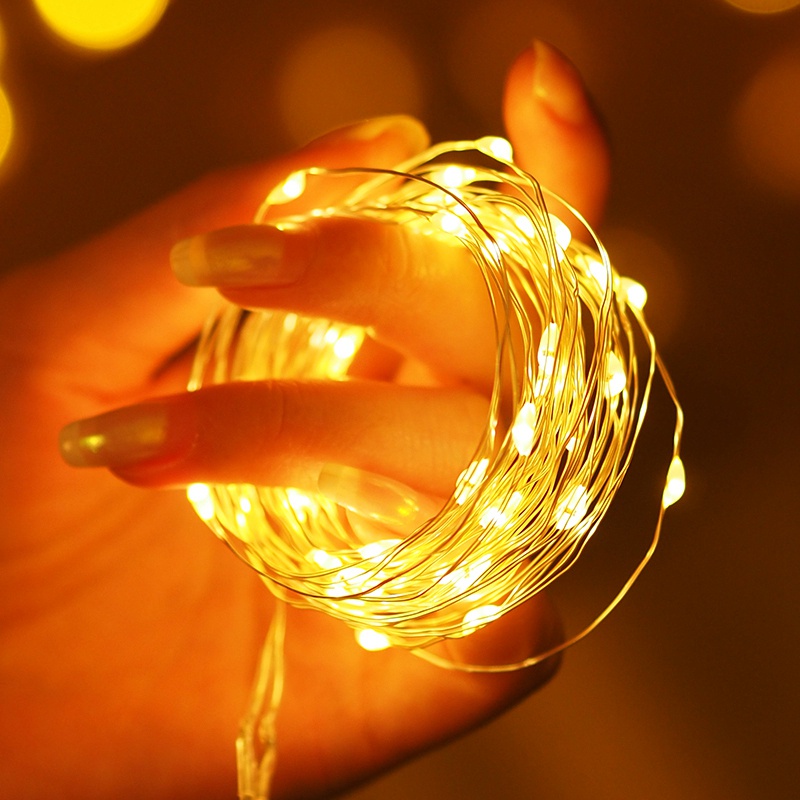 Fairy LED String Light 1m Mini LED Copper Wire Fairy Lights Wall Decor