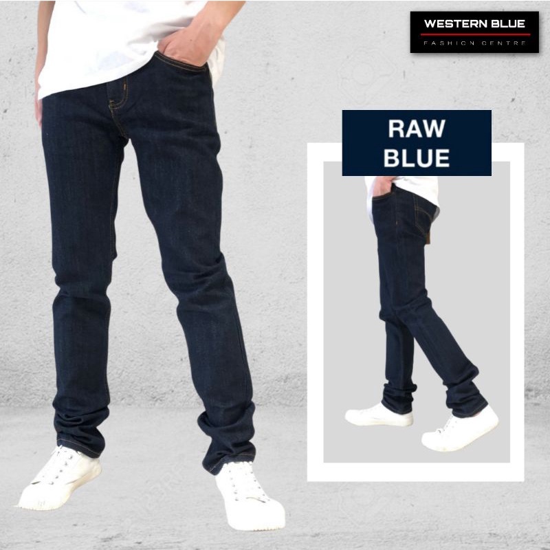 Lush Men’s Slim Fit Vintage Jeans Shopee Malaysia